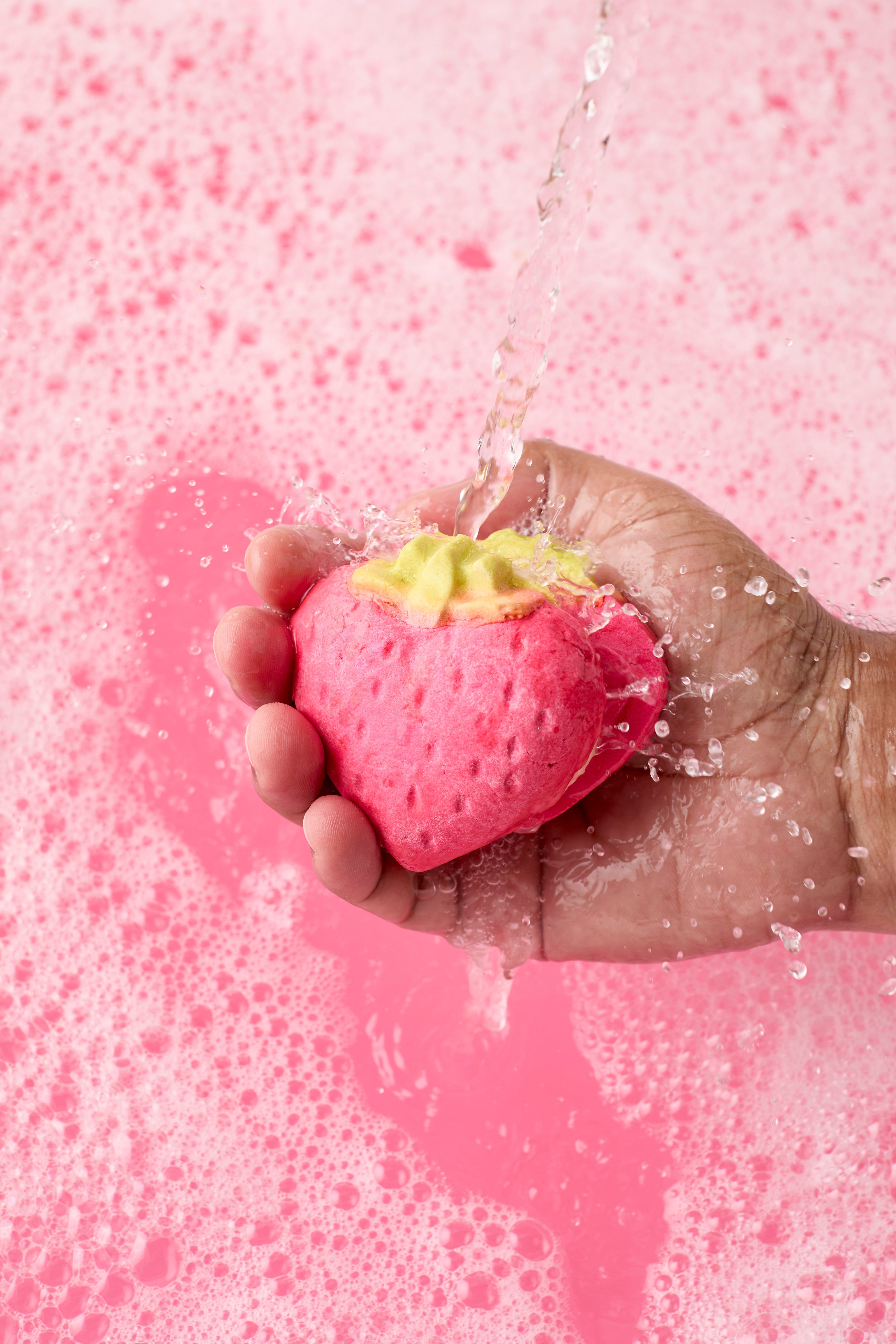Strawberry bubble bar