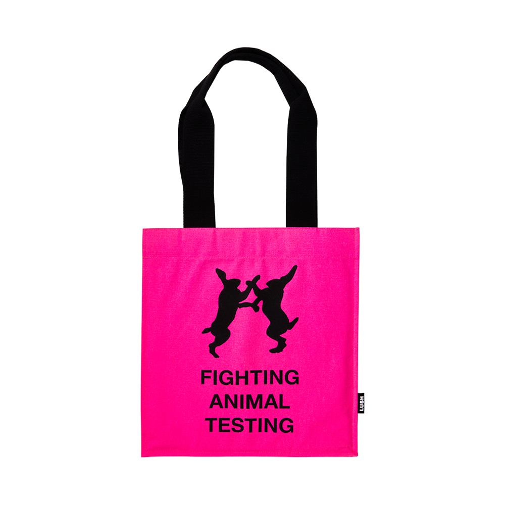 Fighting Animal Testing Tote - Pink