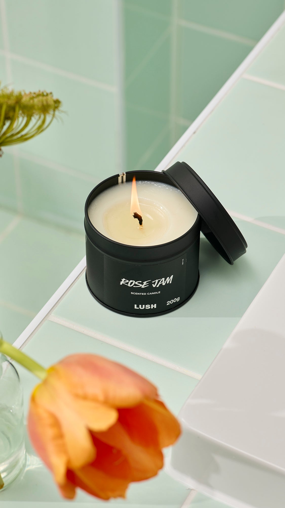 Rose Jam Single Wick Candle