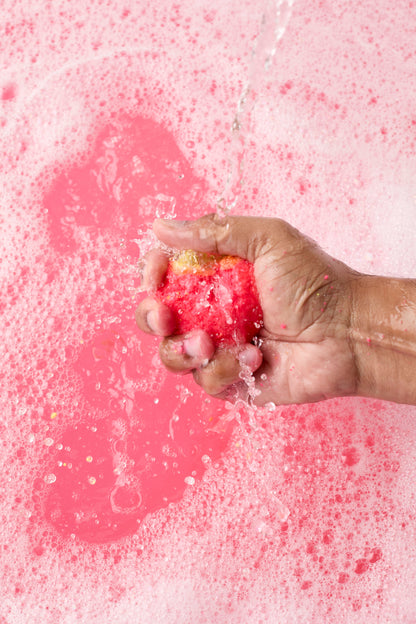 strawberry bubble bar