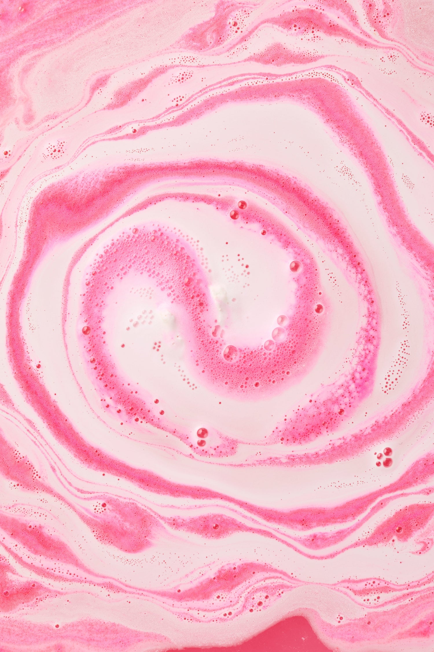 Pink and white swirl pattern