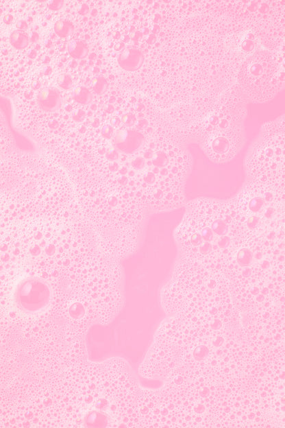 Pink bubbles on a pink background
