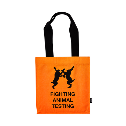 Fighting Animal Testing Tote - Orange