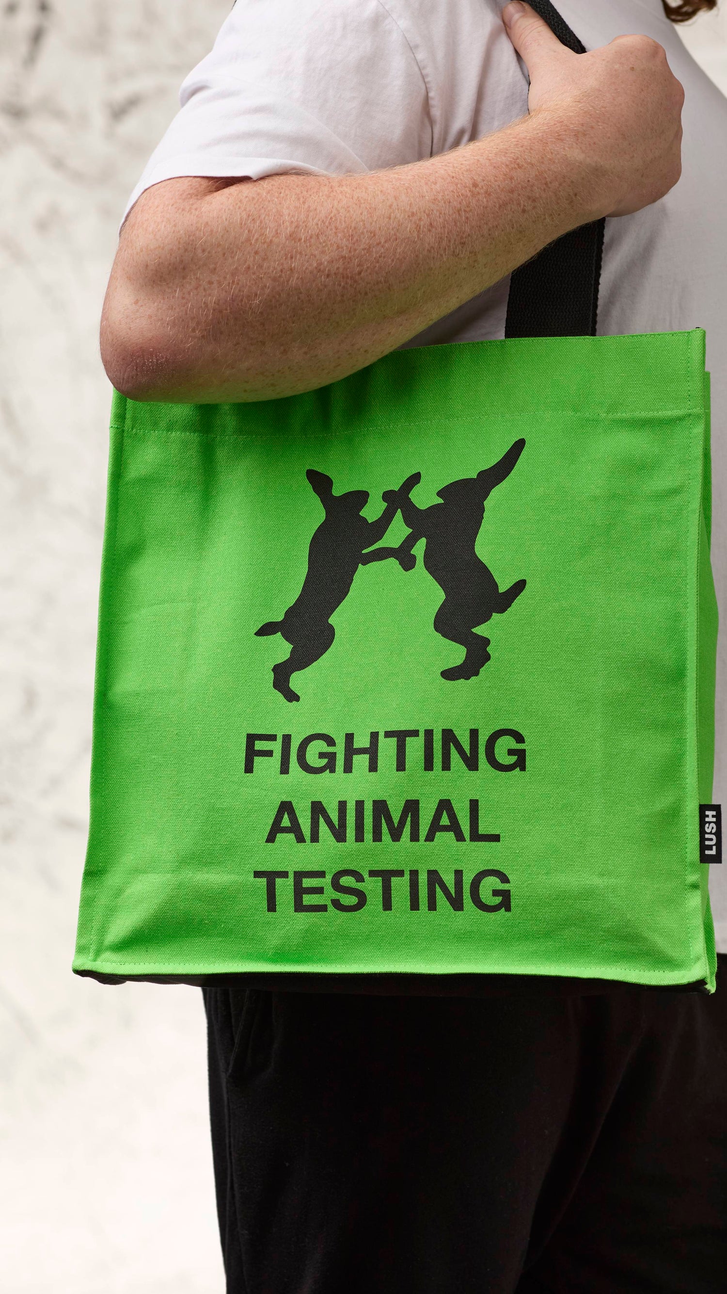 Fighting Animal Testing kott - Roheline
