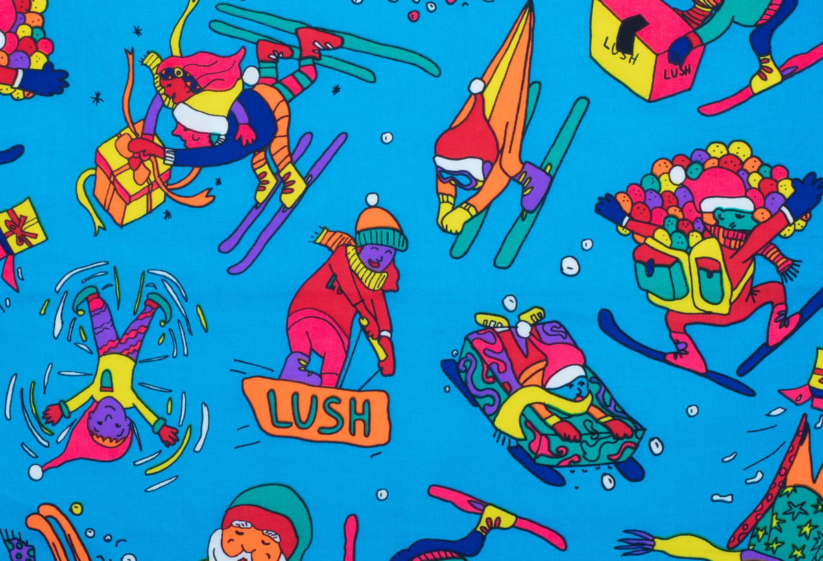 Skiing Elves Knot Wrap