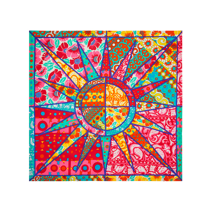 Quilted Sun Knot Wrap